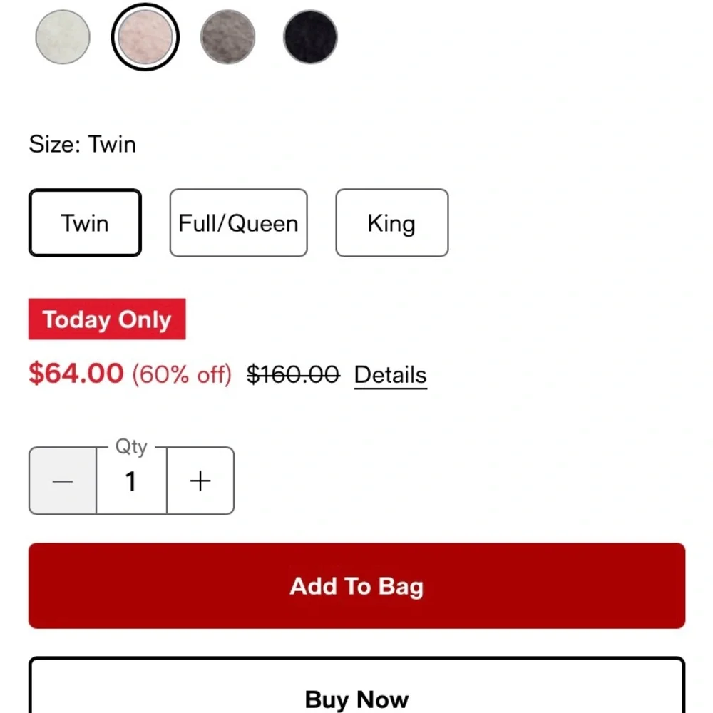 Shaggy Faux fur twin duvet cover